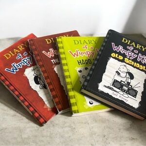 Diary of a Wimpy Kid Book Bundle (books #1, 7, 8 & 10)